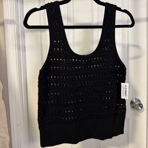 NWT Old Navy Black Knit Tank Top